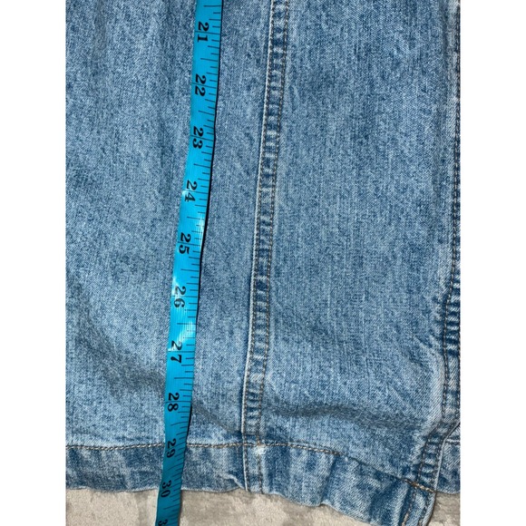 Vintage‎ Z Cavaricci Denim Dress 4 Blue Jean Long Sleeve Mini Retro USA 80s - Picture 10 of 10